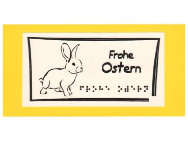 Relief-Glückwunschkarte Ostern 