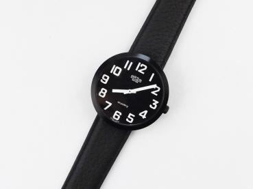 Armbanduhr Arsa, schwarzes Ziffernblatt