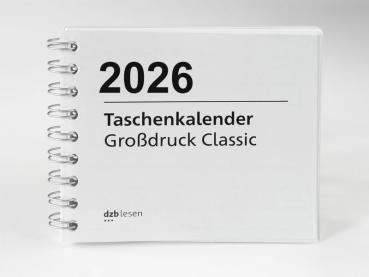 Deckblatt des Großdruck-Taschenkalenders