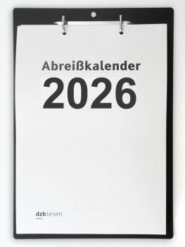 Deckblatt des Abreißkalender