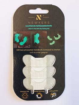 Die Verpackung enthält 3 Schlüsseldrehhilfen.