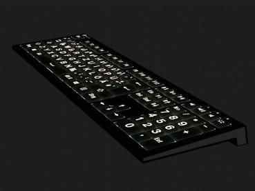 Preview: Tastatur mit beleuchteten Tasten