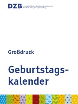 Großdruck-Geburtstagskalender