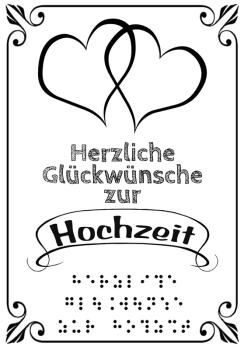 Glückwunschkarte Hochzeit