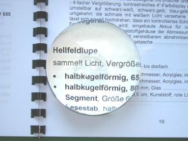Visolett-Hellfeldlupe