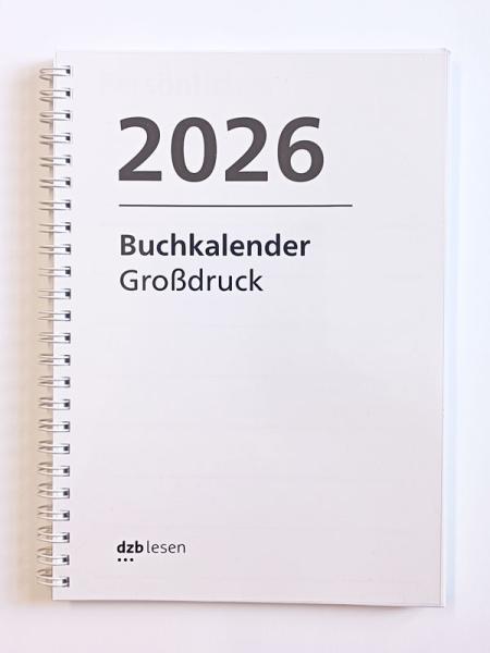 Deckblatt des Großdruck-Buchkalenders