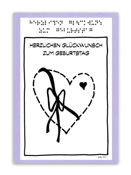 Ansicht der Geburtstagskarte