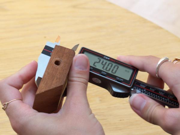 Anwendungsbeispiel des Messschiebers