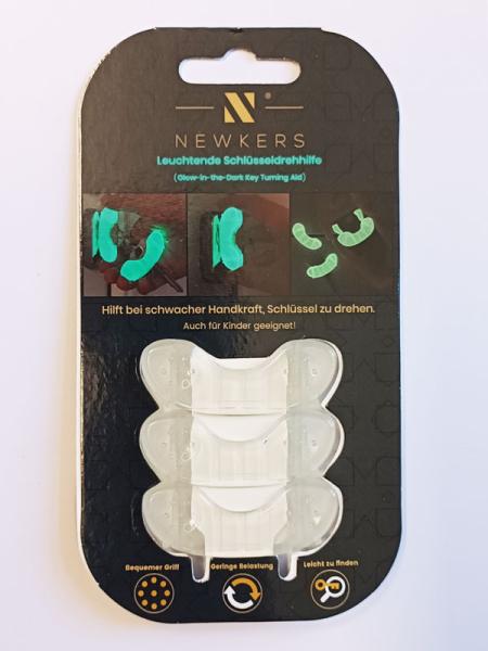 Die Verpackung enthält 3 Schlüsseldrehhilfen.