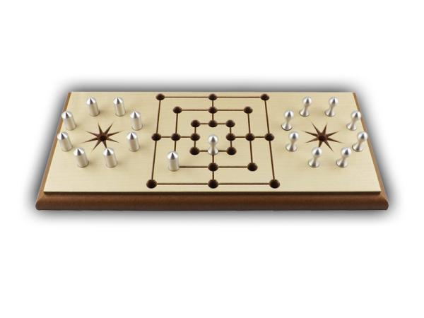 Mühle Ansicht mit Spielsteinen