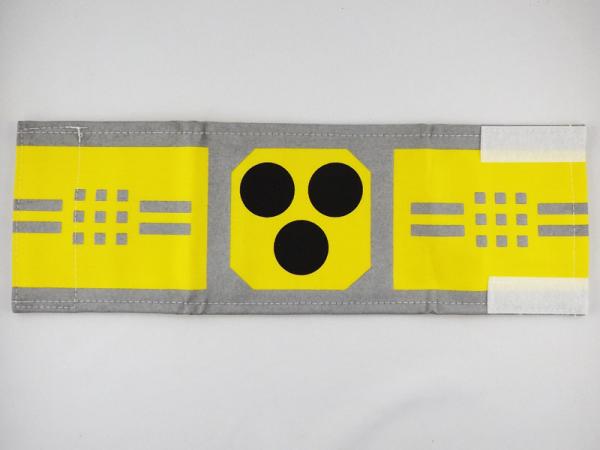 Verkehrsschutz-Armbinde, Gr. L, aufgeklappt